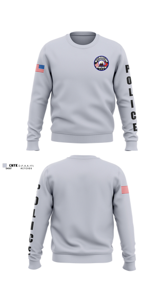 Crew Neck Sweatshirt, Westmoreland PD, Police, Teamtime, Team time, sublimation, custom sports apparel, team uniforms, spirit wear, spiritwear, sports uniforms, custom shirts, team store, custom team store, fundraiser sports, apparel fundraiser