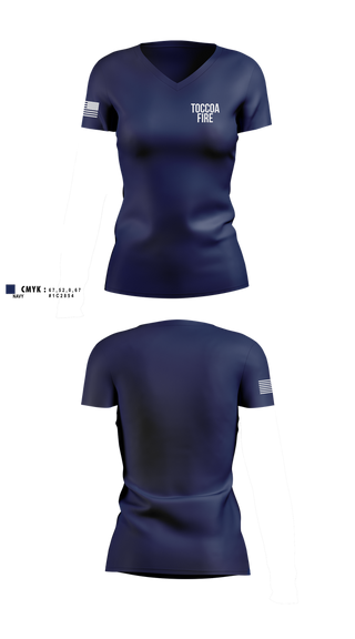 Womens Short Sleeve Vneck Shirt, Toccoa Fire, Fire Department, Teamtime, Team time, sublimation, custom sports apparel, team uniforms, spirit wear, spiritwear, sports uniforms, custom shirts, team store, custom team store, fundraiser sports, apparel fundraiser