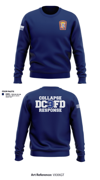 Crew Neck Sweatshirt, Washington DC Fire Department, Fire Department, Teamtime, Team time, sublimation, custom sports apparel, team uniforms, spirit wear, spiritwear, sports uniforms, custom shirts, team store, custom team store, fundraiser sports, apparel fundraiser