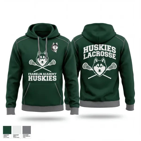 Hoodie, Franklin Academy Huskies, Men's Lacrosse, Teamtime, Team time, sublimation, custom sports apparel, team uniforms, spirit wear, spiritwear, sports uniforms, custom shirts, team store, custom team store, fundraiser sports, apparel fundraiser
