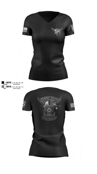 Womens Short Sleeve Vneck Shirt, Tactical Patrol Unit, Police, Teamtime, Team time, sublimation, custom sports apparel, team uniforms, spirit wear, spiritwear, sports uniforms, custom shirts, team store, custom team store, fundraiser sports, apparel fundraiser