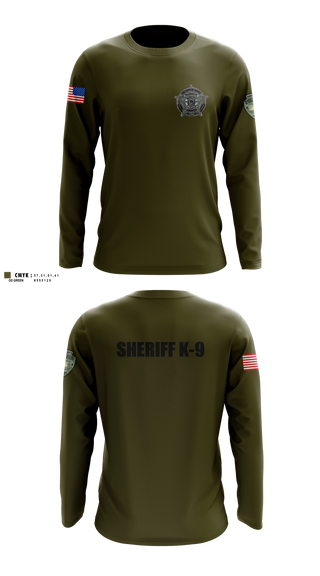 Long Sleeve Performance Shirt, Washington County SO Maine K9 Unit, Police, Teamtime, Team time, sublimation, custom sports apparel, team uniforms, spirit wear, spiritwear, sports uniforms, custom shirts, team store, custom team store, fundraiser sports, apparel fundraiser