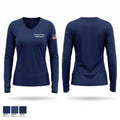 Clayton Police Department Women's Long Sleeve V-neck Shirt - 1