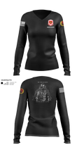 230th Engineering Vertical Construction Company 46652085 Women's Long Sleeve V-neck Shirt - 110