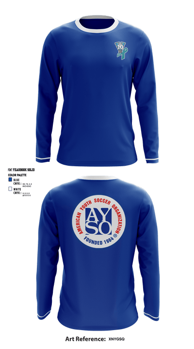 AYSO AREA 10V 37411197 Long Sleeve Performance Shirt - 1