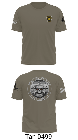 Old School Cotton Feel Shirt, Fire Controlman, Navy, Teamtime, Team time, sublimation, custom sports apparel, team uniforms, spirit wear, spiritwear, sports uniforms, custom shirts, team store, custom team store, fundraiser sports, apparel fundraiser