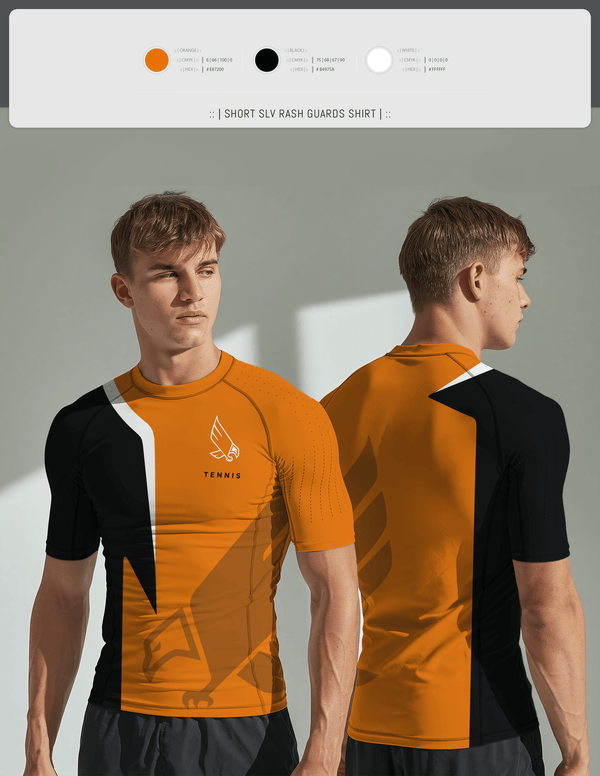 Short Sleeve Rash Guard Shirt, Mcdonogh Boys Tennis, Tennis, Teamtime, Team time, sublimation, custom sports apparel, team uniforms, spirit wear, spiritwear, sports uniforms, custom shirts, team store, custom team store, fundraiser sports, apparel fundraiser