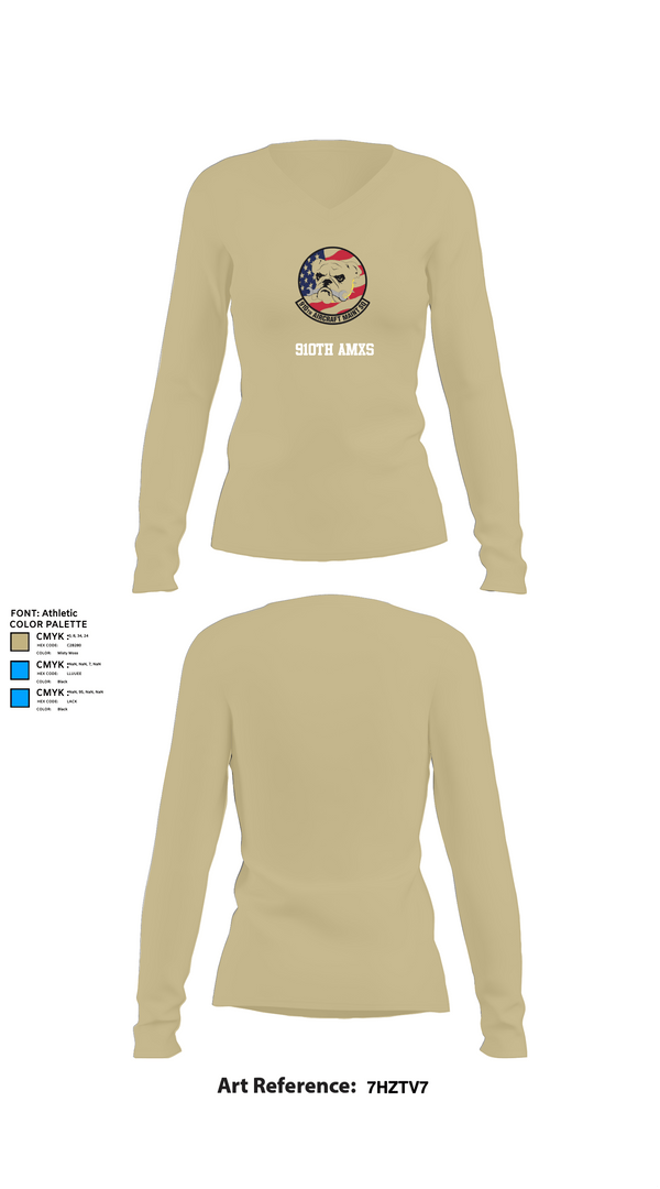 Womens Long Sleeve Vneck Shirt, , Air Force, Teamtime, Team time, sublimation, custom sports apparel, team uniforms, spirit wear, spiritwear, sports uniforms, custom shirts, team store, custom team store, fundraiser sports, apparel fundraiser