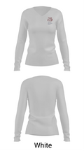 Thomson Tigers Track and Field 16915513 Women's Long Sleeve V-neck Shirt - 16