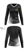 Carbón Martial arts 86685197 Women's Long Sleeve V-neck Shirt - 1