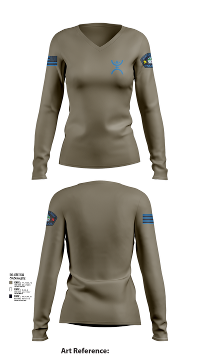 Monterey  Park 19917874 Women's Long Sleeve V-neck Shirt - 108