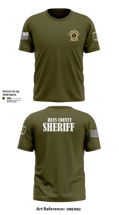 Hays County Sheriff’s Office 39669531 Short Sleeve Performance Shirt - 101