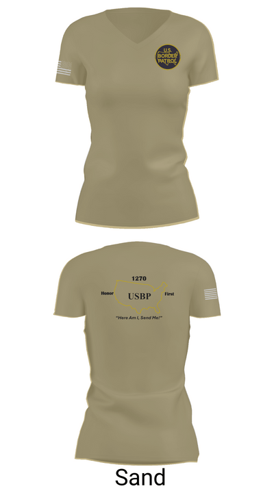 1270A 97331087 Women's Short Sleeve V-neck Shirt - 84