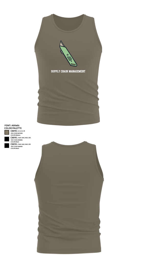 Tank Top, Supply Chain Management, , Teamtime, Team time, sublimation, custom sports apparel, team uniforms, spirit wear, spiritwear, sports uniforms, custom shirts, team store, custom team store, fundraiser sports, apparel fundraiser