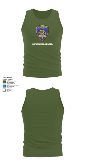 Tank Top, California Highway Patrol, , Teamtime, Team time, sublimation, custom sports apparel, team uniforms, spirit wear, spiritwear, sports uniforms, custom shirts, team store, custom team store, fundraiser sports, apparel fundraiser