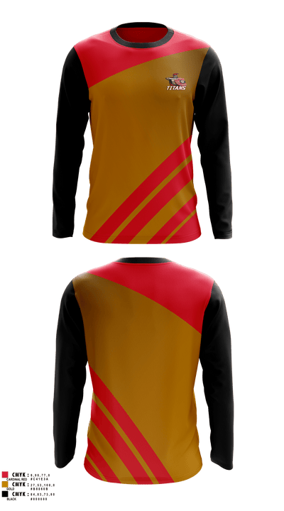 Cesar Chavez Titans Tennis 24038420 Long Sleeve Performance Shirt 1