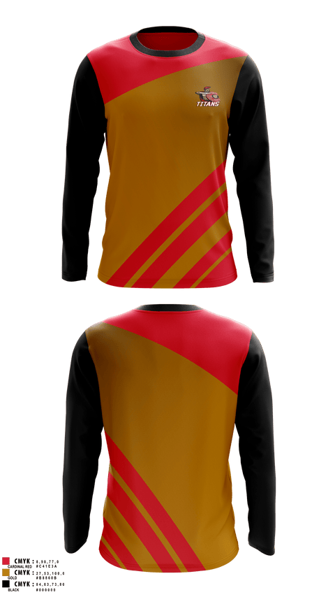 Long Sleeve Performance Shirt, Cesar Chavez Titans Tennis, Tennis, Teamtime, Team time, sublimation, custom sports apparel, team uniforms, spirit wear, spiritwear, sports uniforms, custom shirts, team store, custom team store, fundraiser sports, apparel fundraiser