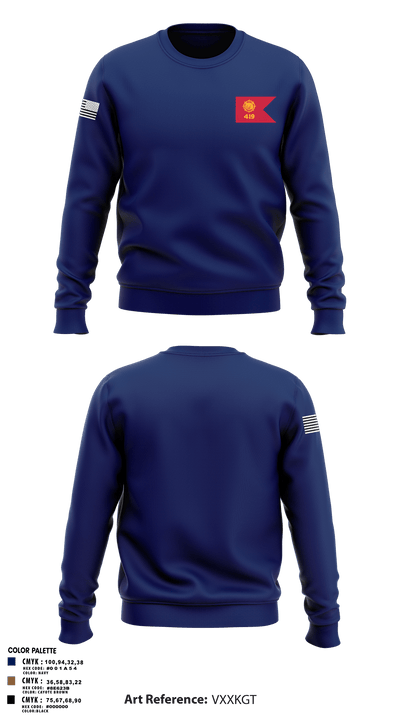 419th Transportation Company 77426737 Crew Neck Sweatshirt - 1