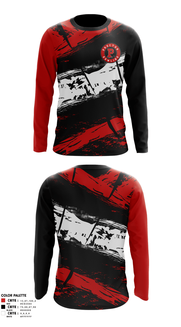 Long Sleeve Performance Shirt, Proctor Raiders, Bowling, Teamtime, Team time, sublimation, custom sports apparel, team uniforms, spirit wear, spiritwear, sports uniforms, custom shirts, team store, custom team store, fundraiser sports, apparel fundraiser
