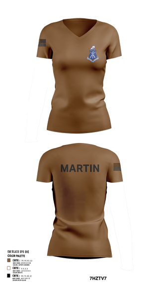 Womens Short Sleeve Vneck Shirt, Pershing Rifles Kilo 8, , Teamtime, Team time, sublimation, custom sports apparel, team uniforms, spirit wear, spiritwear, sports uniforms, custom shirts, team store, custom team store, fundraiser sports, apparel fundraiser