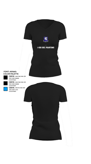 Womens Short Sleeve Vneck Shirt, 1-228 HHC Phantoms, , Teamtime, Team time, sublimation, custom sports apparel, team uniforms, spirit wear, spiritwear, sports uniforms, custom shirts, team store, custom team store, fundraiser sports, apparel fundraiser