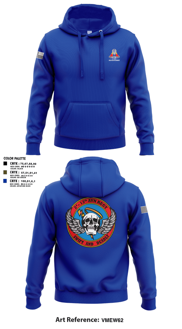 Hoodie, A Co, 2-13th Aviation Regiment, , Teamtime, Team time, sublimation, custom sports apparel, team uniforms, spirit wear, spiritwear, sports uniforms, custom shirts, team store, custom team store, fundraiser sports, apparel fundraiser