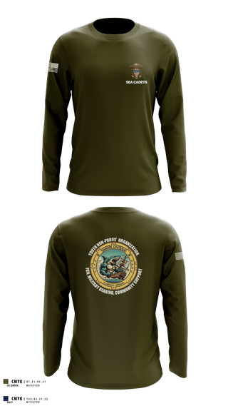 Long Sleeve Performance Shirt, US Naval Sea Cadets Shark Division, , Teamtime, Team time, sublimation, custom sports apparel, team uniforms, spirit wear, spiritwear, sports uniforms, custom shirts, team store, custom team store, fundraiser sports, apparel fundraiser