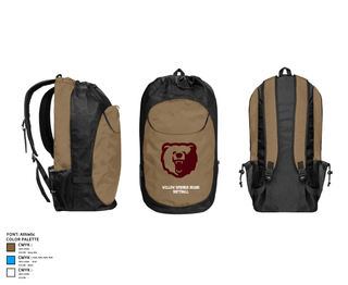 Gear Bag, Willow Springs Bears Softball, Softball, Teamtime, Team time, sublimation, custom sports apparel, team uniforms, spirit wear, spiritwear, sports uniforms, custom shirts, team store, custom team store, fundraiser sports, apparel fundraiser