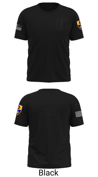 Old School Cotton Feel Shirt, 132d MRBC, 579th EN BN, 49th MP DIV, , Teamtime, Team time, sublimation, custom sports apparel, team uniforms, spirit wear, spiritwear, sports uniforms, custom shirts, team store, custom team store, fundraiser sports, apparel fundraiser