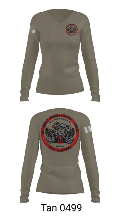 41st CEC-A 2239571 Women's Long Sleeve V-neck Shirt - 77