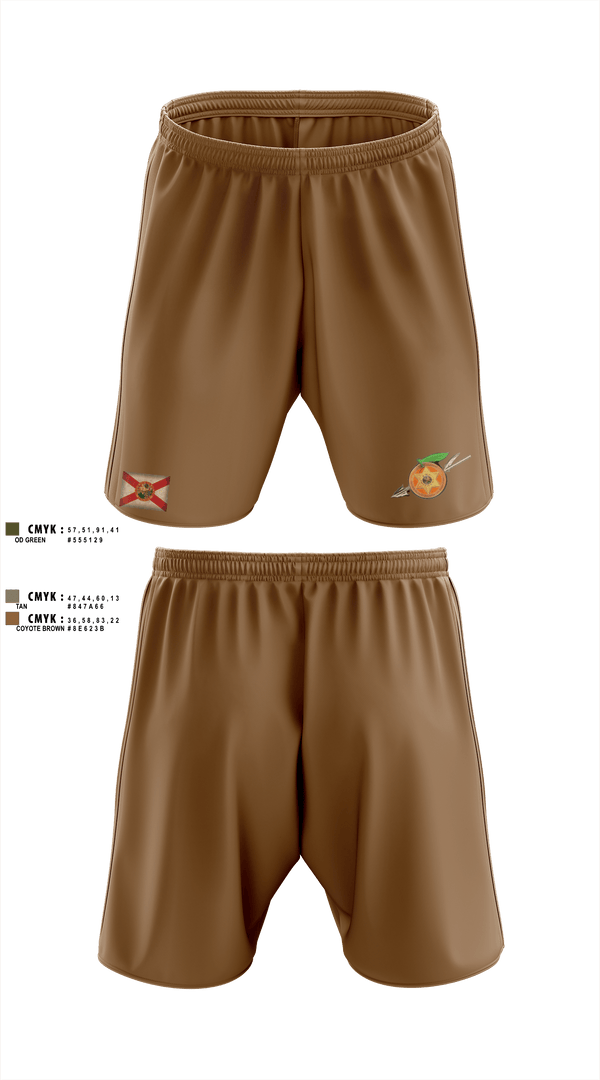 Athletic Shorts With Pockets, Seminole / Orange Crew, , Teamtime, Team time, sublimation, custom sports apparel, team uniforms, spirit wear, spiritwear, sports uniforms, custom shirts, team store, custom team store, fundraiser sports, apparel fundraiser