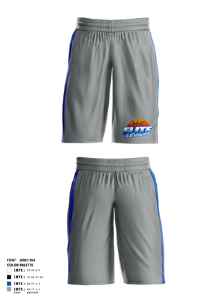 Athletic Shorts With Pockets, Elite Mixtapes, Men's Basketball, Teamtime, Team time, sublimation, custom sports apparel, team uniforms, spirit wear, spiritwear, sports uniforms, custom shirts, team store, custom team store, fundraiser sports, apparel fundraiser
