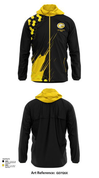 Windbreaker, Goodland Cowboys Tennis, Tennis, Teamtime, Team time, sublimation, custom sports apparel, team uniforms, spirit wear, spiritwear, sports uniforms, custom shirts, team store, custom team store, fundraiser sports, apparel fundraiser