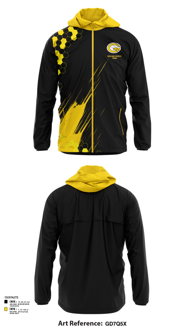 Windbreaker, Goodland Cowboys Tennis, Tennis, Teamtime, Team time, sublimation, custom sports apparel, team uniforms, spirit wear, spiritwear, sports uniforms, custom shirts, team store, custom team store, fundraiser sports, apparel fundraiser