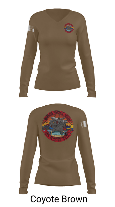 Distribution Management Instructional Company 92076770 Women's Long Sleeve V-neck Shirt - 17
