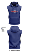 Milford Eagles Pop Warner Football and Cheer 85500081 Sleeveless Hoodie - 1 (4)