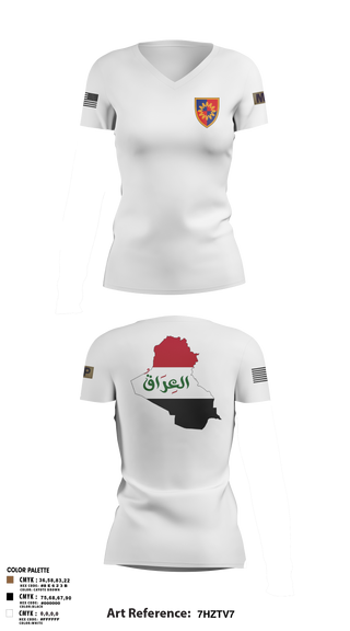 Womens Short Sleeve Vneck Shirt, 617th MP DET, , Teamtime, Team time, sublimation, custom sports apparel, team uniforms, spirit wear, spiritwear, sports uniforms, custom shirts, team store, custom team store, fundraiser sports, apparel fundraiser