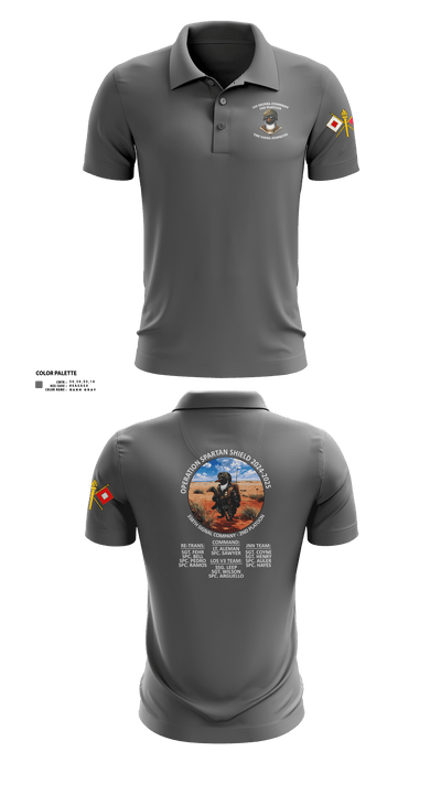 338th Signal Company 46558189 Short Sleeve Performance Polo - 5 (1)