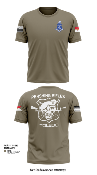 Short Sleeve Performance Shirt, Pershing Rifles Troop L-1, , Teamtime, Team time, sublimation, custom sports apparel, team uniforms, spirit wear, spiritwear, sports uniforms, custom shirts, team store, custom team store, fundraiser sports, apparel fundraiser