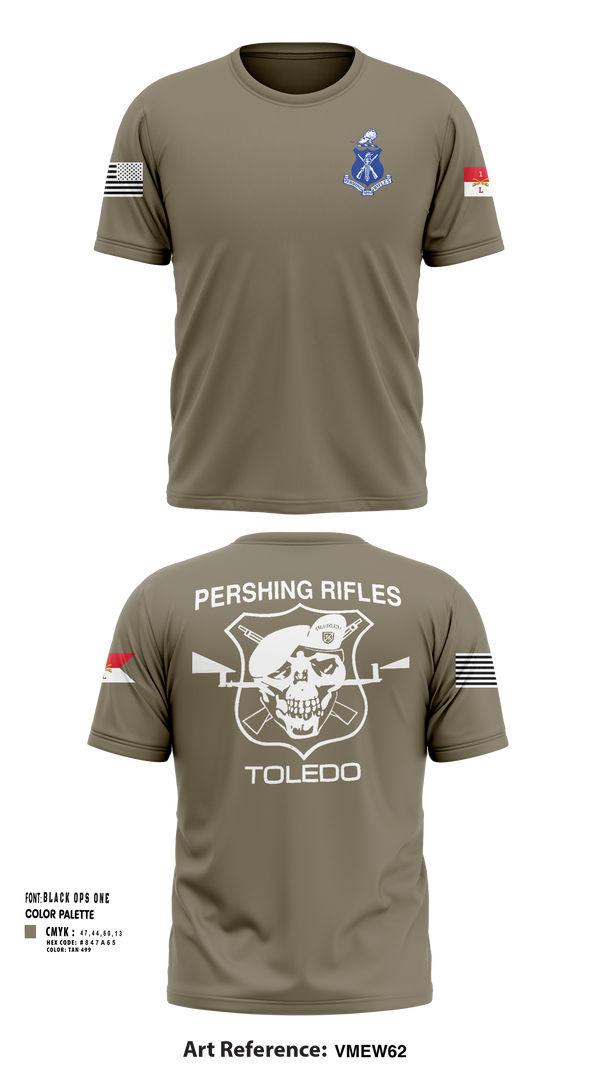 Short Sleeve Performance Shirt, Pershing Rifles Troop L-1, , Teamtime, Team time, sublimation, custom sports apparel, team uniforms, spirit wear, spiritwear, sports uniforms, custom shirts, team store, custom team store, fundraiser sports, apparel fundraiser