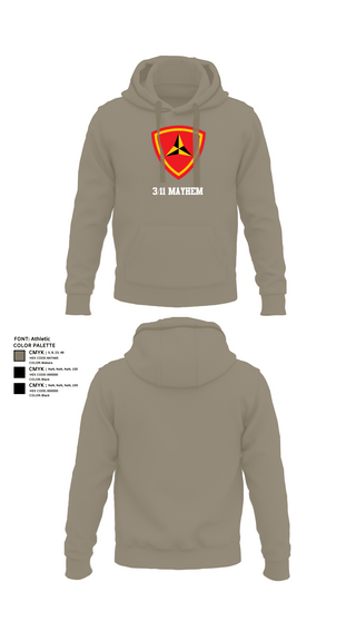 Hoodie, 3/11 Mayhem, , Teamtime, Team time, sublimation, custom sports apparel, team uniforms, spirit wear, spiritwear, sports uniforms, custom shirts, team store, custom team store, fundraiser sports, apparel fundraiser