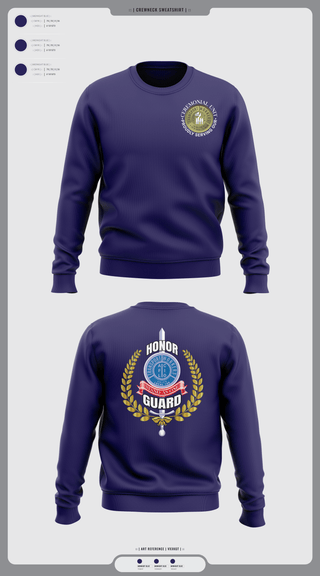 Crew Neck Sweatshirt, Twu Local 100 Ceremonial Unit & Honor Guard, Golf, Teamtime, Team time, sublimation, custom sports apparel, team uniforms, spirit wear, spiritwear, sports uniforms, custom shirts, team store, custom team store, fundraiser sports, apparel fundraiser