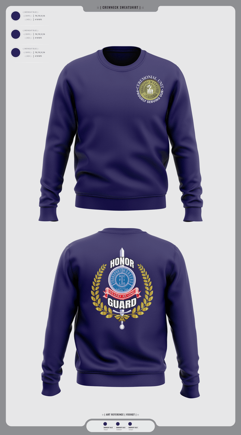 Crew Neck Sweatshirt, Twu Local 100 Ceremonial Unit & Honor Guard, Golf, Teamtime, Team time, sublimation, custom sports apparel, team uniforms, spirit wear, spiritwear, sports uniforms, custom shirts, team store, custom team store, fundraiser sports, apparel fundraiser