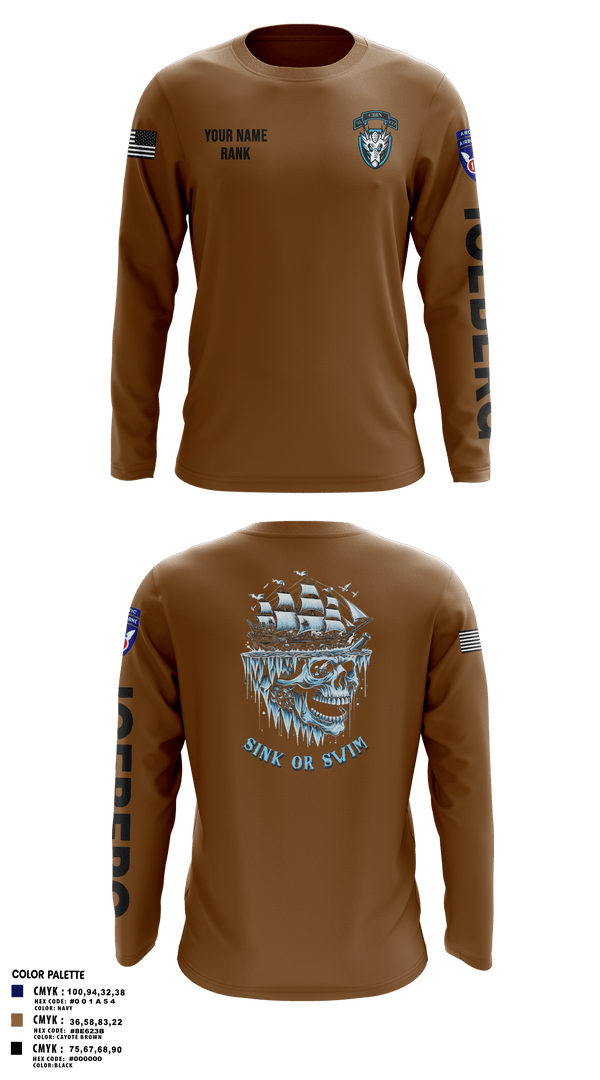 Long Sleeve Performance Shirt, HQ, 95th CM CO, Army, Teamtime, Team time, sublimation, custom sports apparel, team uniforms, spirit wear, spiritwear, sports uniforms, custom shirts, team store, custom team store, fundraiser sports, apparel fundraiser
