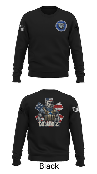 Crew Neck Sweatshirt, Bravo Company Bulldogs, , Teamtime, Team time, sublimation, custom sports apparel, team uniforms, spirit wear, spiritwear, sports uniforms, custom shirts, team store, custom team store, fundraiser sports, apparel fundraiser