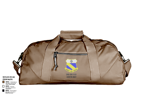 Duffle Bag, 2nd BN (LS) 349th RGT, , Teamtime, Team time, sublimation, custom sports apparel, team uniforms, spirit wear, spiritwear, sports uniforms, custom shirts, team store, custom team store, fundraiser sports, apparel fundraiser