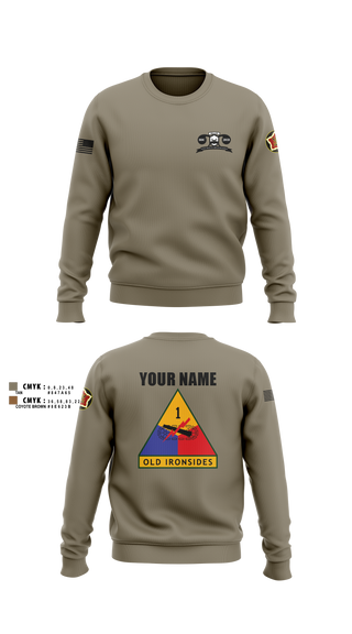 Crew Neck Sweatshirt, Recon2, Army, Teamtime, Team time, sublimation, custom sports apparel, team uniforms, spirit wear, spiritwear, sports uniforms, custom shirts, team store, custom team store, fundraiser sports, apparel fundraiser
