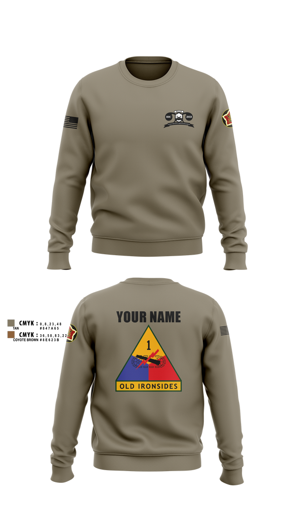 Crew Neck Sweatshirt, Recon2, Army, Teamtime, Team time, sublimation, custom sports apparel, team uniforms, spirit wear, spiritwear, sports uniforms, custom shirts, team store, custom team store, fundraiser sports, apparel fundraiser