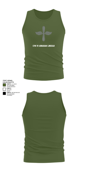 Tank Top, CVN 72 Abraham Lincoln, , Teamtime, Team time, sublimation, custom sports apparel, team uniforms, spirit wear, spiritwear, sports uniforms, custom shirts, team store, custom team store, fundraiser sports, apparel fundraiser