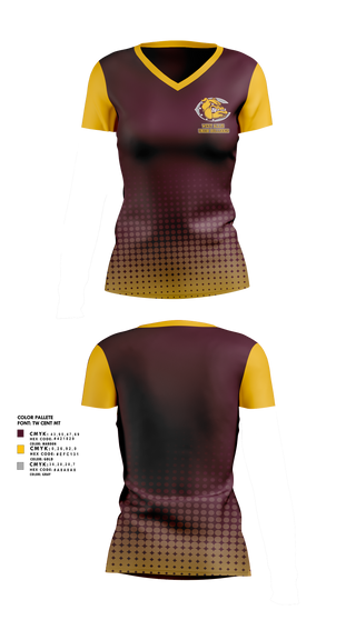 Womens Short Sleeve Vneck Shirt, West Allis Junior Bulldogs, , Teamtime, Team time, sublimation, custom sports apparel, team uniforms, spirit wear, spiritwear, sports uniforms, custom shirts, team store, custom team store, fundraiser sports, apparel fundraiser